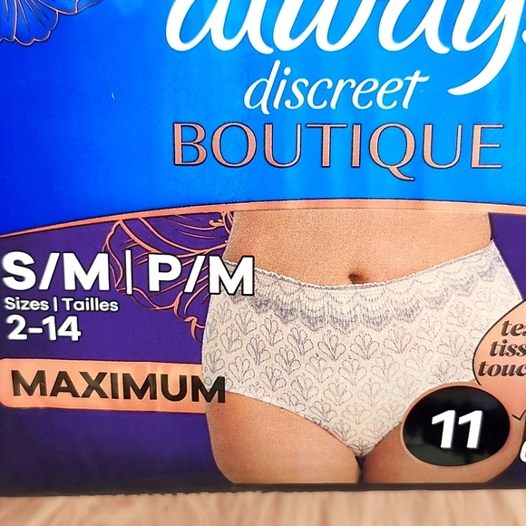 Brand New 2CT BUNDLE ALWAYS DISCREET BOUTIQUE UNDERWEAR-S/M - Picture 3 of 5